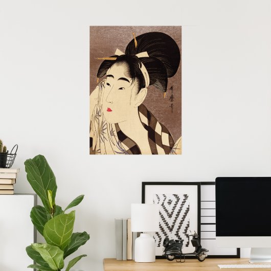 Vrouw Poster van zweten (Thuiskantoor)