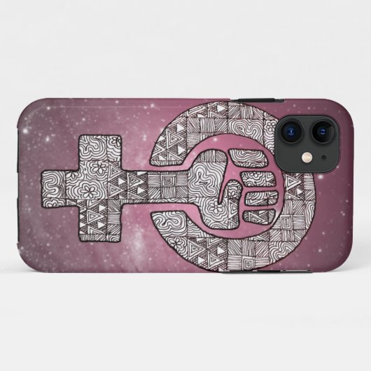 Vrouw Power Case-Mate iPhone Case (Achterkant (horizontaal))