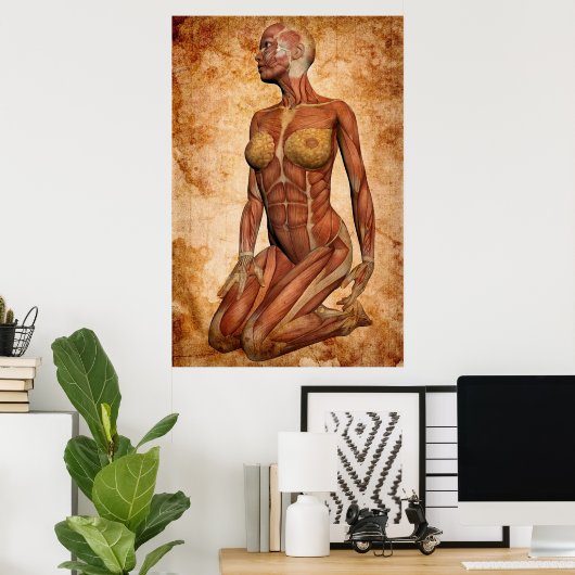 VROUW POWER POSTER (Thuiskantoor)