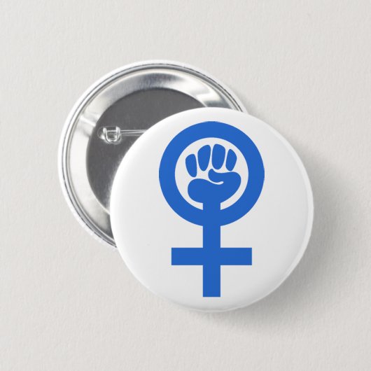 Vrouw Power Ronde Button 5,7 Cm (Voorkant /achterkant)