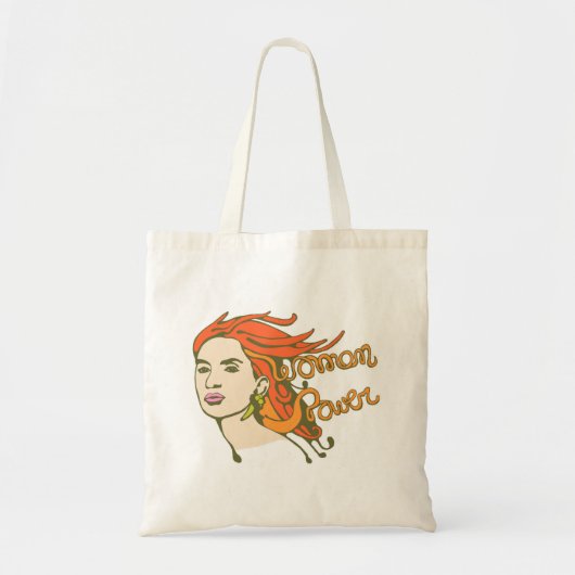 Vrouw Power Tote Bag (Voorkant)