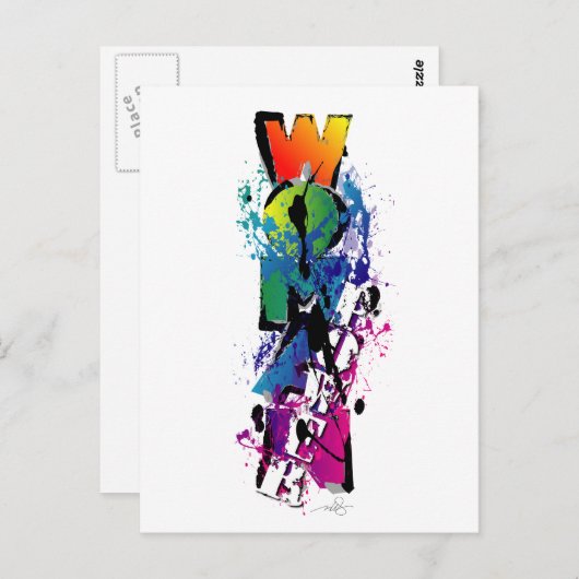 Vrouw Power Worn Proud Briefkaart (Voorkant / Achterkant)