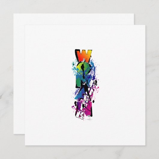 Vrouw Power Worn Proud Kaart (Voorkant / Achterkant)