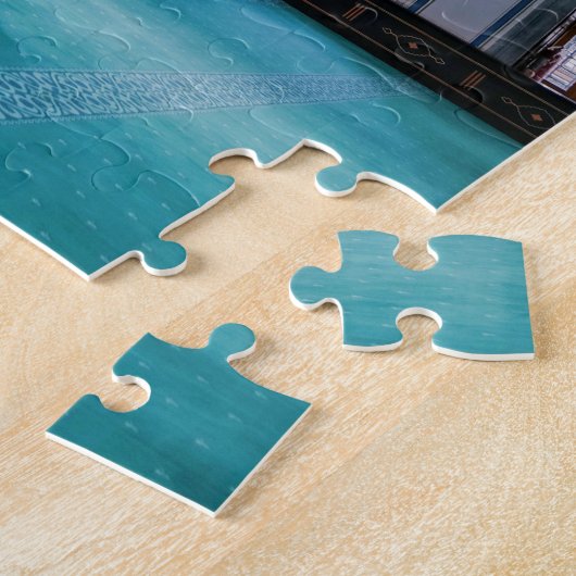 Vrouw Prachtig in moskee Jigzaag Puzzle Legpuzzel (Zijkant)