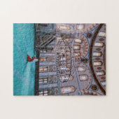 Vrouw Prachtig in moskee Jigzaag Puzzle Legpuzzel (Horizontaal)