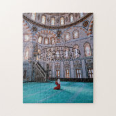 Vrouw Prachtig in moskee Jigzaag Puzzle Legpuzzel (Verticaal)