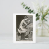 Vrouw Praying, Vincent van Gogh Briefkaart (Staand voorkant)