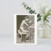 Vrouw Praying, Vincent van Gogh Briefkaart (Staand voorkant)
