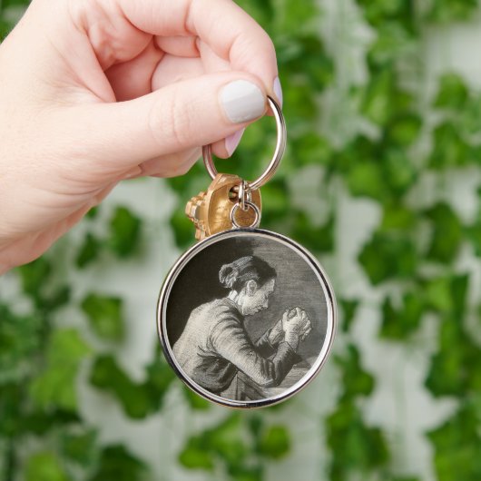 Vrouw Praying, Vincent van Gogh Sleutelhanger (Hand)