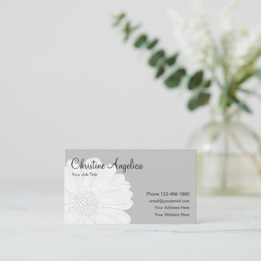 Vrouw Professional Visitekaartje (Staand voorkant)