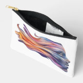 Vrouw Profiel in Cosmic Colours Cosmetische Tas (Open)