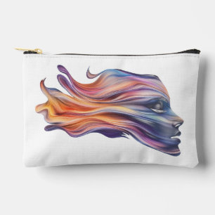 Vrouw Profiel in Cosmic Colours Cosmetische Tas