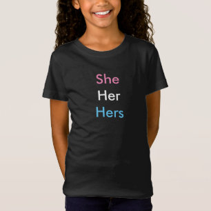 Vrouw Pronoun Transgender/Intersex 2 T-shirt