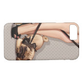 Vrouw & Pug-uppy Case-Mate iPhone Case (Achterkant (Horizontaal))