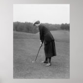 Vrouw Putting, jaren 20 Poster (Voorkant)