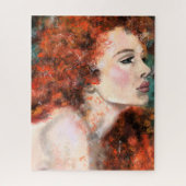  vrouw puzzel legpuzzel (Verticaal)