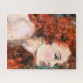  vrouw puzzel legpuzzel (Horizontaal)