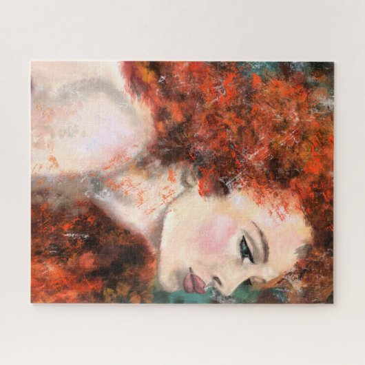  vrouw puzzel legpuzzel (Horizontaal)