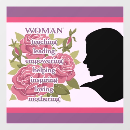 Vrouw Raamsticker (Vel)