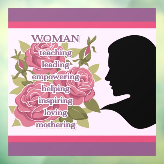 Vrouw Raamsticker (Vel 3)