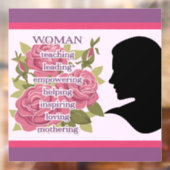 Vrouw Raamsticker (Vel 2)