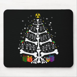 Vrouw Radiologie Skelet Kerstboom Xray Tech Muismat