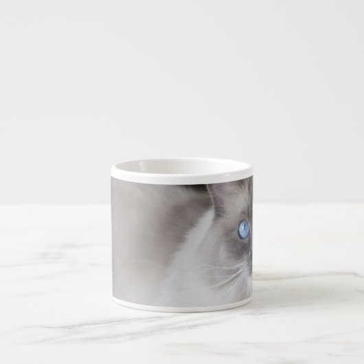 Vrouw Ragdoll Cat Espresso Kop (Voorkant)