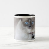 Vrouw Ragdoll Cat Tweekleurige Koffiemok (Center)