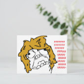 Vrouw Rage Briefkaart (Staand voorkant)