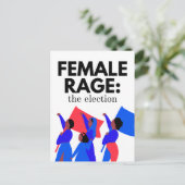 Vrouw Rage: de briefkaarten van de verkiezingen (Staand voorkant)