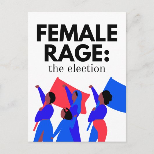 Vrouw Rage: de briefkaarten van de verkiezingen (Voorkant)