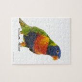 Vrouw Rainbow Loriket - Trichoglossus Legpuzzel (Horizontaal)