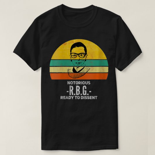  vrouw RBG Ruth Bader Ginsburg P T-shirt (Design voorkant)