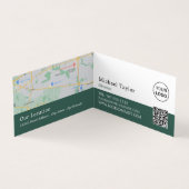 Vrouw Reader, bibliotheek, gedetailleerd overzicht Visitekaartje (Binnen)