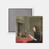 Vrouw Reading, c.1662 Magneet (Voorkant / Achterkant)