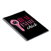 Vrouw Real Estate Agent Funny Estate Broker Notitieboek (Rechterzijde)