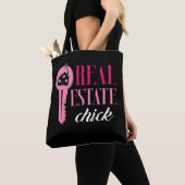 Vrouw Real Estate Agent Funny Estate Broker Tote Bag (Dichtbij)