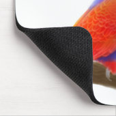 Vrouw Red Eclectus Parrot Mousepad Muismat (Hoek)