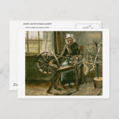 Vrouw Reeling Yarn (F68) Van Gogh Fine Art Briefkaart (Voorkant / Achterkant)