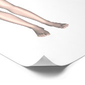 Vrouw Reproductiesysteem geëtiketteerd Poster (Hoek)