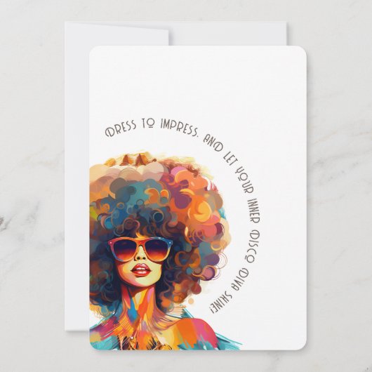 Vrouw Retro Terugspoelen 50e Verjaardag Shindig Pa Kaart (Achterkant)