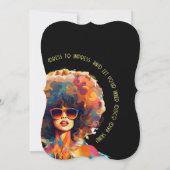 Vrouw Retro Terugspoelen 50e Verjaardag Shindig Pa Kaart (Achterkant)