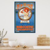 Vrouw Riding Ferry - Anacortes Washington Poster (Keuken)