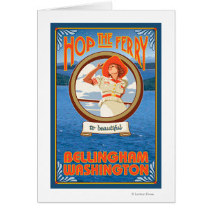 Vrouw Riding Ferry - Bellingham, Washington