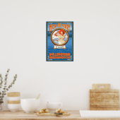 Vrouw Riding Ferry - Bellingham, Washington Poster (Keuken)