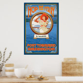 Vrouw Riding Ferry - Port Townsend Washington Poster (Keuken)