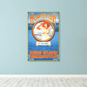 Vrouw Riding Ferry - Shaw Island, Washington Canvas Afdruk (Insitu (Houten vloer))