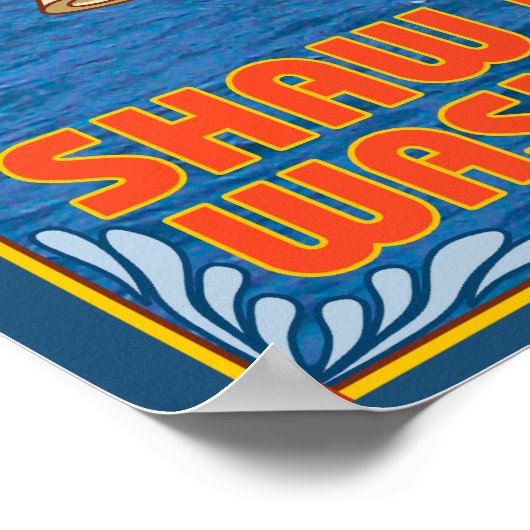 Vrouw Riding Ferry - Shaw Island, Washington Poster (Hoek)