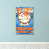 Vrouw Riding Ferry - Vashon Island, Washington Canvas Afdruk (Insitu (Houten vloer))