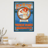 Vrouw Riding Ferry - Vashon Island, Washington Poster (Keuken)